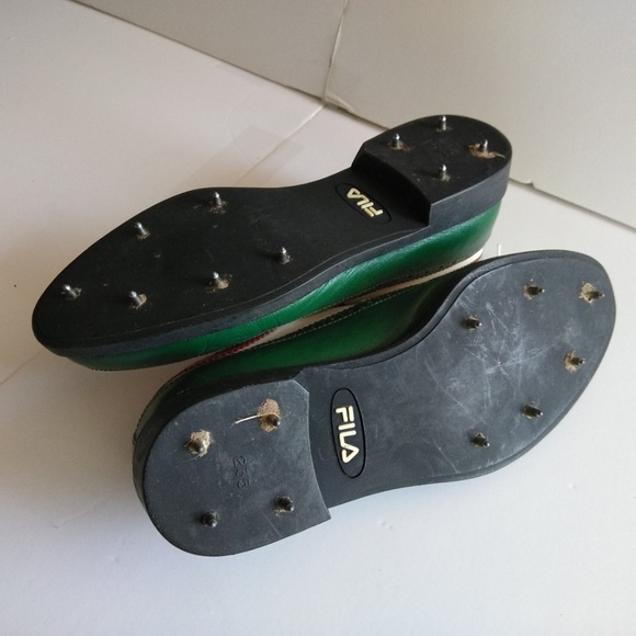 Fila Shoes Vtg Fila Classic Italia Golf Shoes Metal Spikes Poshmark